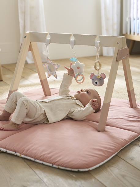Baby Spielbogen aus Holz FSC® - mehrfarbig/rosa welt+rosa/koala - 9