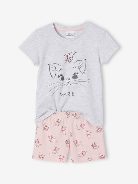 Kurzer Kinder Schlafanzug Disney Animals Oeko-Tex - rosa bedruckt - 1