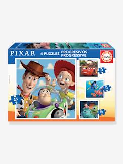 Spielzeug-Lernspielzeug-Puzzles-4er-Set Kinder Puzzles PIXAR EDUCA, 12-25 Teile