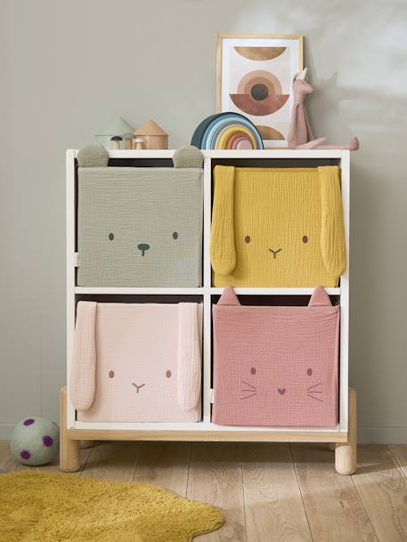 2er-Set Kinderzimmer Aufbewahrungsboxen - pack gelb+pack rosa - 5