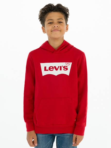 Jungen Kapuzensweatshirt BATWING SCREENPRINT Levi's - rot+schwarz - 1