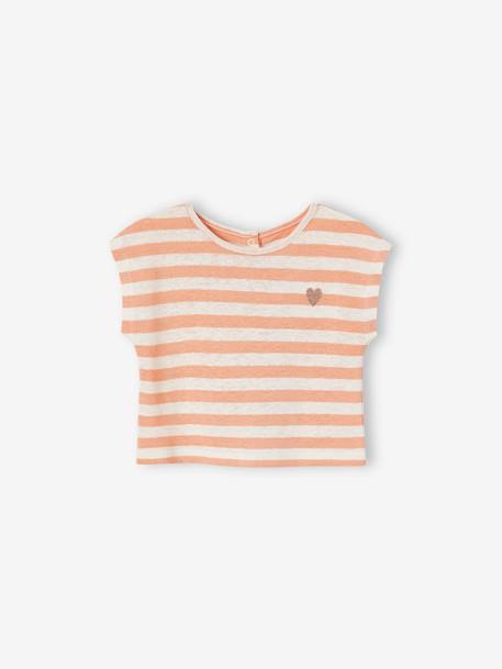 Baby-Set: T-Shirt, Shorts & Kopftuch - orange - 5