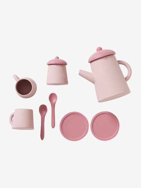 Kinder Teeservice aus Silikon - rosa - 3
