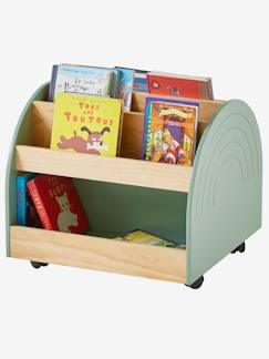 -Kinderzimmer Bücherregal auf Rollen REGENBOGEN