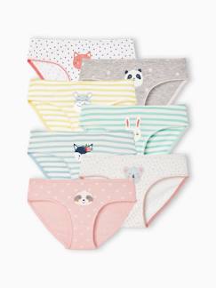 Maedchenkleidung-Unterwäsche, Socken, Strumpfhosen-Unterhosen-7er-Pack Mädchen Slips mit Tiermotiven