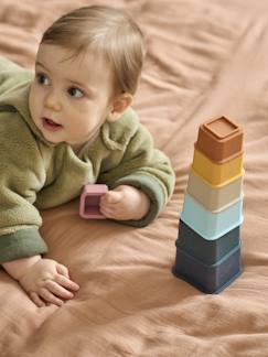 Spielzeug-Baby-Stapelwürfel-Set aus Silikon
