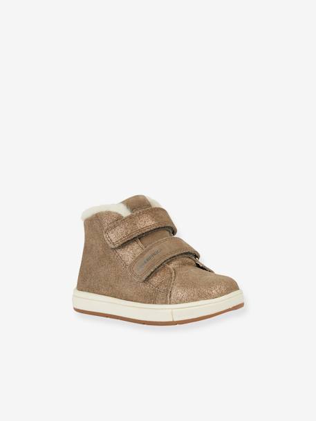 Warme Baby High-Sneakers B Trottola Girl WPF GEOX - grau glanzeffekt - 1