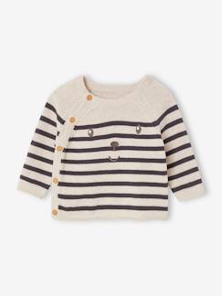 Babymode-Pullover, Strickjacken & Sweatshirts-Baby Ringelpullover Oeko-Tex
