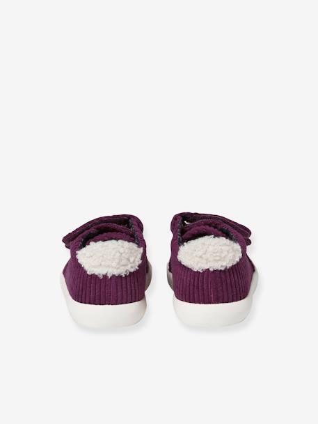 Baby Klett-Sneakers aus Cord - himbeer - 6