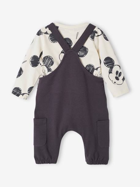Baby-Set Disney MICKY MAUS: Shirt & Latzhose - grauer denim - 4