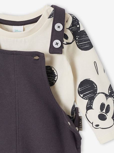 Baby-Set Disney MICKY MAUS: Shirt & Latzhose - grauer denim - 5