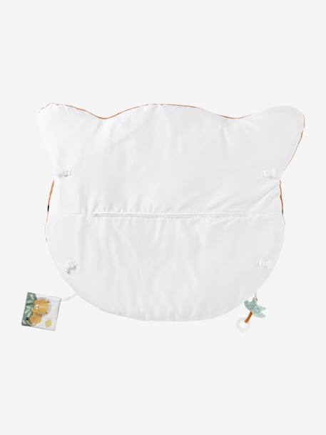 Baby Activity-Decke mit Spielbogen, Tiergesicht - orange tiger/pandafreunde+weiß polarfuchs - 2