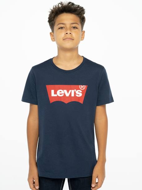 Jungen T-Shirt Batwing Levi's - blau+weiß - 6