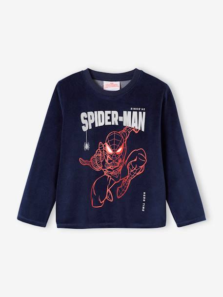Kinder Samt-Schlafanzug MARVEL SPIDERMAN - marine - 2