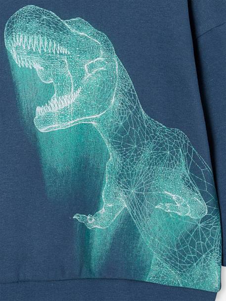 Jungen Dino-Kapuzensweatshirt - nachtblau - 3