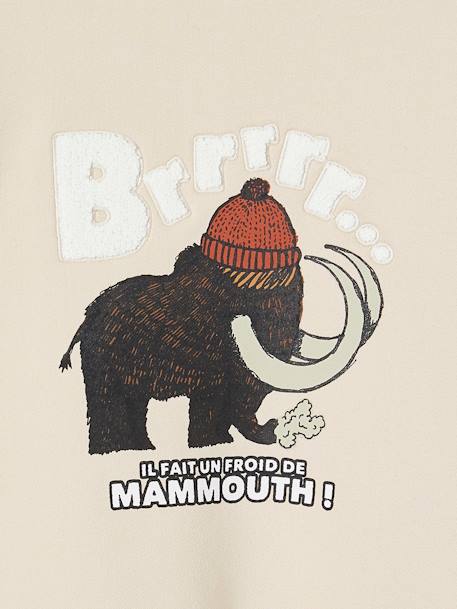 Jungen Sweatshirt mit Mammut - beige - 4