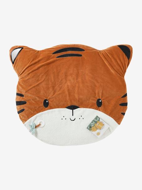 Baby Activity-Decke mit Spielbogen, Tiergesicht - orange tiger/pandafreunde+weiß polarfuchs - 3