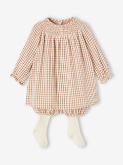 Babymode-Mädchen Baby-Set: Kleid, Shorts & Strumpfhose
