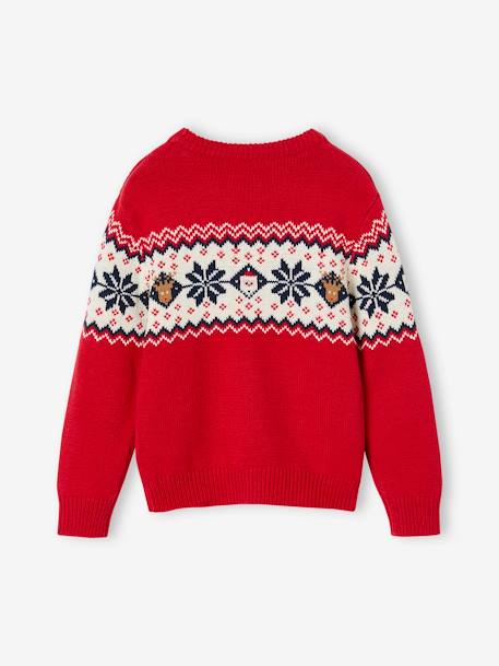 Kinder Weihnachts-Pullover Capsule Collection FAMILIE Oeko-Tex - rot - 2