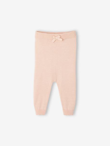 Baby Weihnachts-Set: Pullover & Hose Oeko-Tex - pudrig rosa - 2
