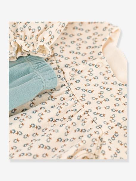 Baby-Set: Jerseykleid & Leggings PETIT BATEAU - beige - 4