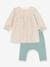 Baby-Set: Jerseykleid & Leggings PETIT BATEAU - beige - 1