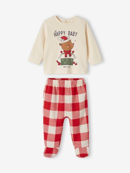 Baby Weihnachts-Schlafanzug Capsule Collection FAMILY FIRST Oeko-Tex - wollweiß - 2
