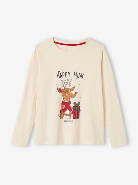 Damen Weihnachts-Schlafanzug Capsule Collection FAMILY FIRST - wollweiß - 4