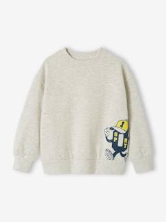 -Jungen Sport-Sweatshirt mit Print Oeko-Tex