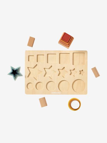 Baby Formen-Puzzle, Silikon/Holz FSC® - mehrfarbig - 3