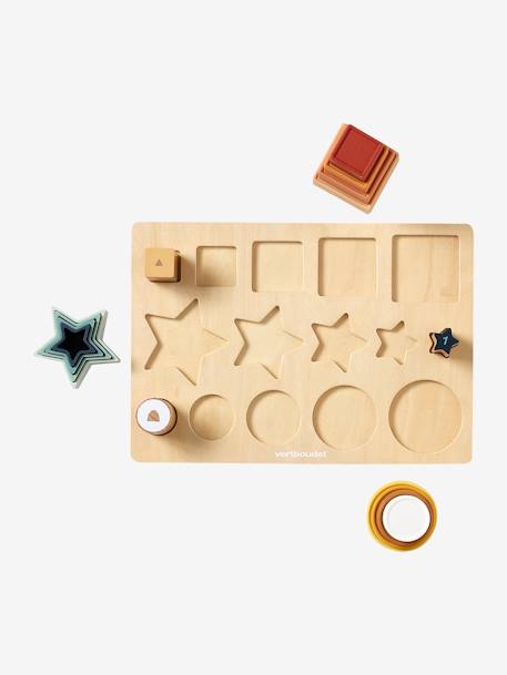 Baby Formen-Puzzle, Silikon/Holz FSC® - mehrfarbig - 2