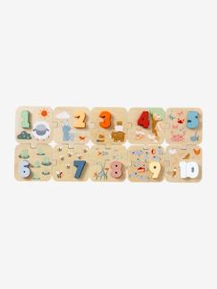 Spielzeug-2-in-1 Baby Zahlenpuzzle aus Holz FSC®