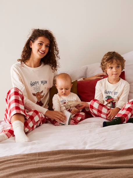 Damen Weihnachts-Schlafanzug Capsule Collection FAMILY FIRST - wollweiß - 2