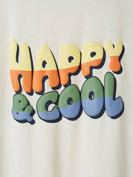 Jungen T-Shirt „Happy & cool“ Oeko-Tex - sandfarben - 5