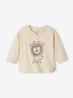 Babymode-Shirts & Rollkragenpullover-Baby Shirt mit Löwe Oeko-Tex