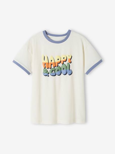 Jungen T-Shirt „Happy & cool“ Oeko-Tex - sandfarben - 3