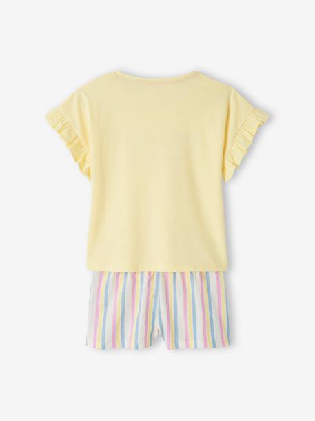 Mädchen Sommer-Schlafanzug Oeko-Tex - pastellgelb - 5