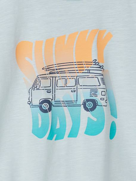 Jungen T-Shirt mit Message-Print Oeko-Tex - himmelblau - 3