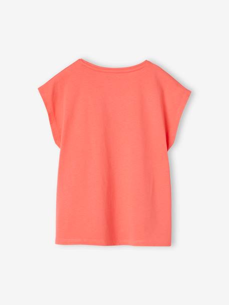 Mädchen T-Shirt BASIC, personalisierbar Oeko-Tex - koralle+mandarine - 3