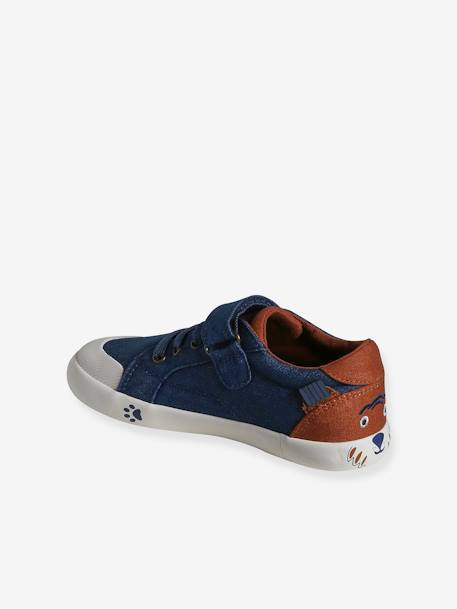 Kinder Stoff-Sneakers mit Anziehtrick - jeansblau - 3