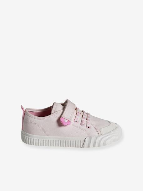 Mädchen Stoff-Sneakers mit elastischer Schnürung - hellrosa - 2