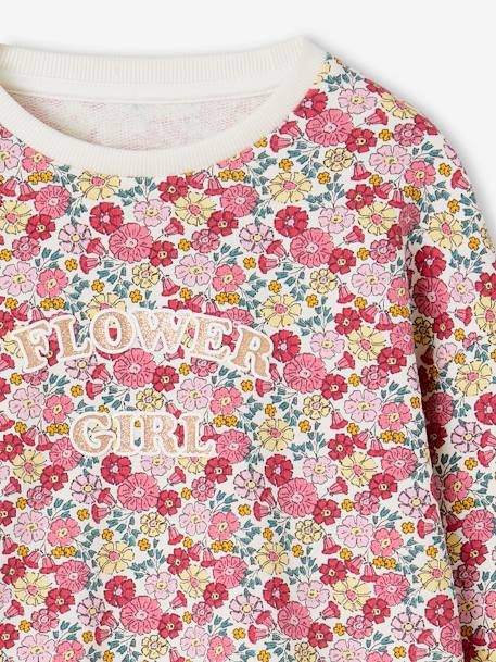 Mädchen Sweatshirt mit Recycling-Polyester - rosa - 3