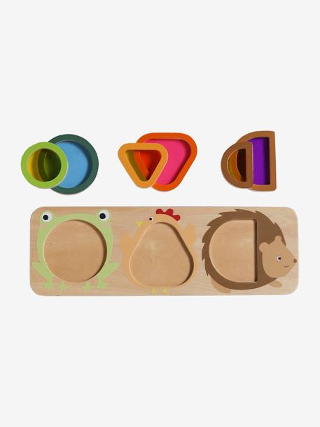Baby Steckspiel-Brett mit Tierfiguren aus Holz FSC® - natur - 3