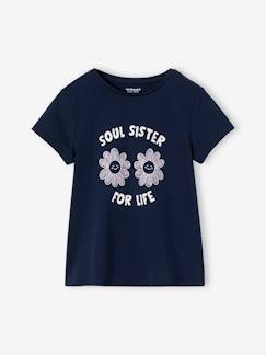 Mädchen T-Shirt, Message-Print BASIC Oeko-Tex -  - [numero-image]