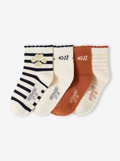 Maedchenkleidung-Unterwäsche, Socken, Strumpfhosen-Socken-4er-Pack Mädchen Socken Oeko-Tex