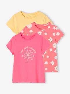 3er-Pack Mädchen T-Shirts, Glanzdetails BASIC Oeko-Tex -  - [numero-image]
