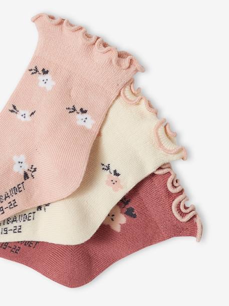 3er-Pack Mädchen Baby Socken Oeko-Tex - pudrig rosa - 2