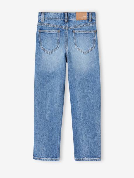 Gerade Mädchen Jeans, Hüftweite SLIM - bleached+blue stone - 6