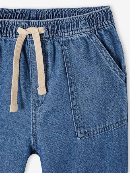 Mädchen Loose-fit-Jeans mit Schlupfbund Oeko-Tex - blue stone+double stone - 3