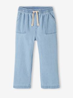 Maedchenkleidung-Hosen-Mädchen Loose-fit-Jeans mit Schlupfbund Oeko-Tex